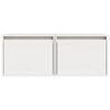 vidaXL Wall Cabinets 2 pcs White 45x30x35 cm Solid Pinewood