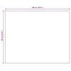 vidaXL Frameless Mirror 100x60 cm Glass