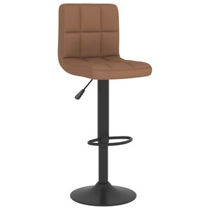 vidaXL Bar Stool Brown Fabric