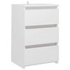 vidaXL Bed Cabinet White 40x35x62,5 cm Engineered Wood