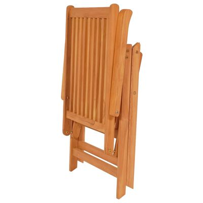 vidaXL Garden Chairs 4 pcs with Anthracite Cushions Solid Teak Wood