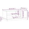vidaXL Coffee Table High Gloss White 102x55x43 cm Engineered Wood
