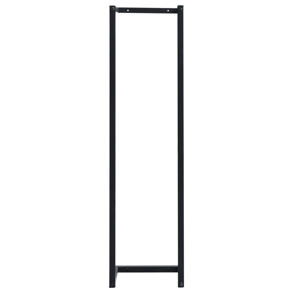vidaXL Towel Rack Black 25x20x95 cm Iron