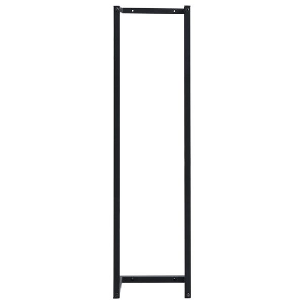 vidaXL Towel Rack Black 25x20x95 cm Iron