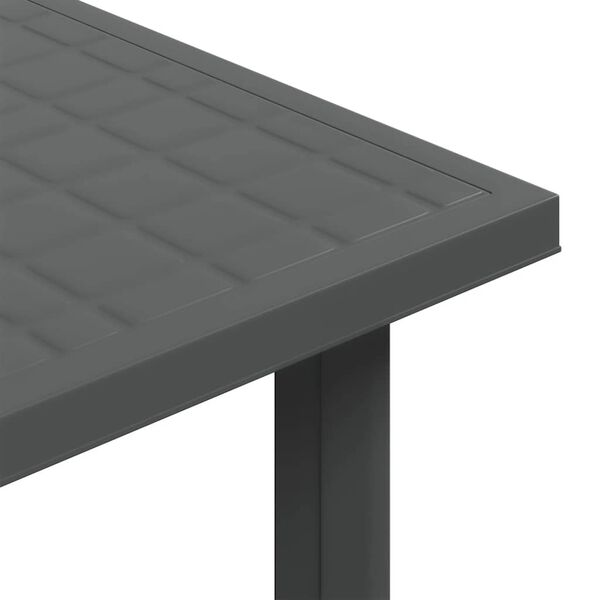vidaXL Garden Table Anthracite 80x75x72 cm Plastic
