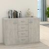 vidaXL Sideboard Concrete Grey 88x30x65 cm Engineered Wood