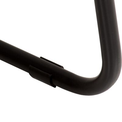 vidaXL Dining Chairs 2 pcs Genuine Goat Leather, black and white vidaXL Dining Chairs 2 pcs Genuine Goat Leather