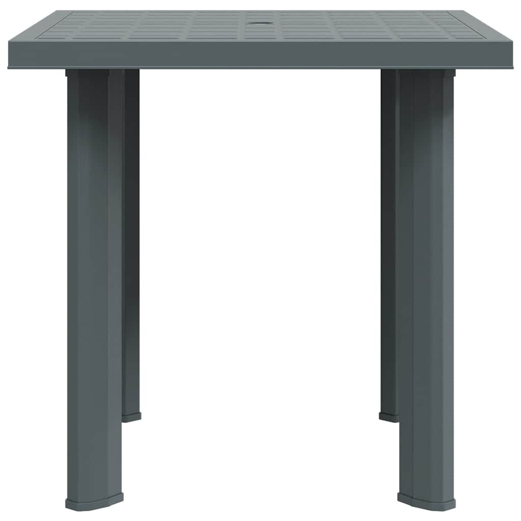 vidaXL Garden Table Green 80x75x72 cm Plastic