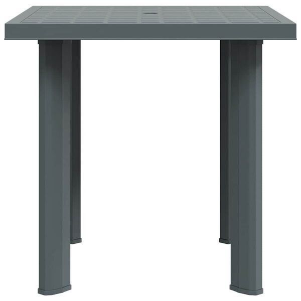 vidaXL Garden Table Green 80x75x72 cm Plastic
