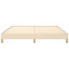 vidaXL Bed Frame without Mattress Cream 180x200 cm Super King Fabric