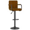 vidaXL Bar Stools 2 pcs Brown Velvet