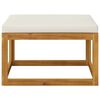 vidaXL 12 Piece Garden Lounge Set with Cushion Cream Solid Acacia Wood