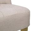 vidaXL French Chairs 2 pcs Cream Fabric