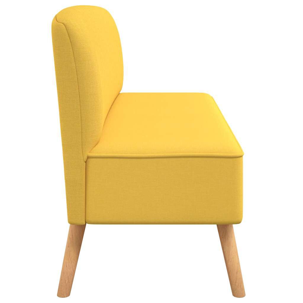 vidaXL Sofa Fabric 117x55.5x77 cm Yellow