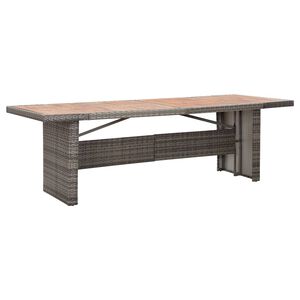 vidaXL Garden Table | Grey and brown