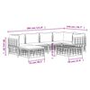 vidaXL 7 Piece Garden Lounge Set with Cushions Anthracite Poly Rattan