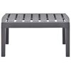 vidaXL Garden Table Mocha 78x55x38 cm Plastic