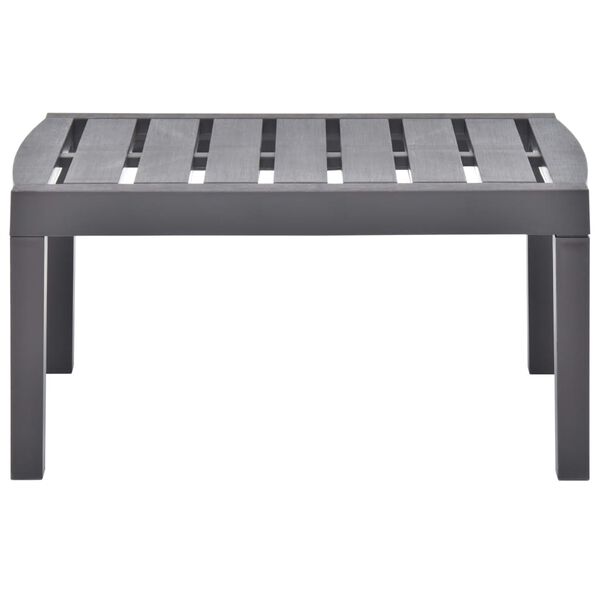 vidaXL Garden Table Mocha 78x55x38 cm Plastic