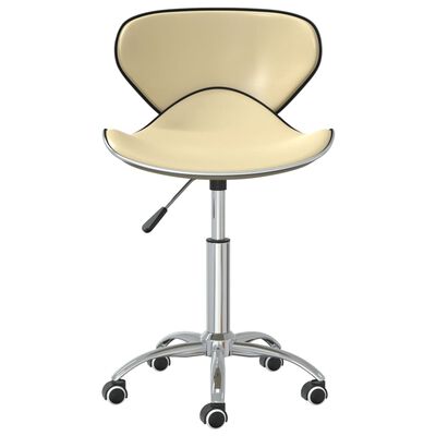 vidaXL Swivel Dining Chairs 6 pcs Cream Faux Leather, cream vidaXL Swivel Dining Chairs 6 pcs Cream Faux Leather