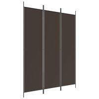vidaXL 3-Panel Room Divider Brown 150x200 cm Fabric, brown vidaXL 3-Panel Room Divider Brown 150x200 cm Fabric