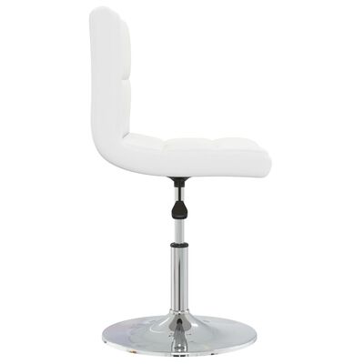 vidaXL Bar Stool White Faux Leather, white vidaXL Bar Stool White Faux Leather
