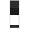 vidaXL Washing Machine Cabinet Black 64x25.5x190 cm Engineered Wood