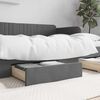vidaXL Bed Drawers 2 pcs Dark Grey Engineered Wood and Fabric