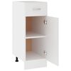 vidaXL Drawer Bottom Cabinet Lyon White 30x46x81.5 cm Engineered Wood