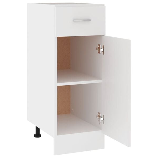 vidaXL Drawer Bottom Cabinet Lyon White 30x46x81.5 cm Engineered Wood