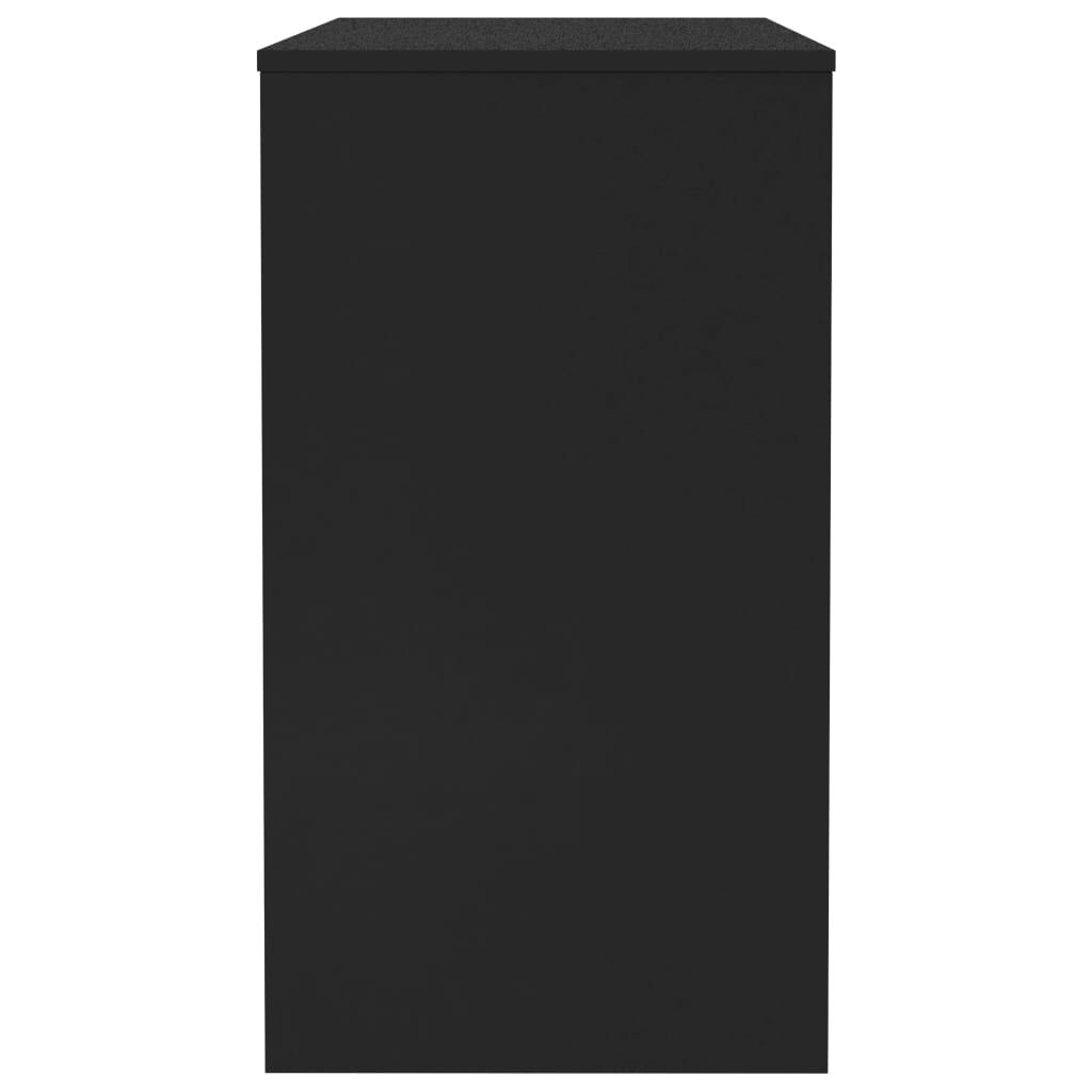 vidaXL Desk Black 90x40x72 cm Engineered Wood