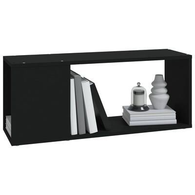 vidaXL TV Cabinet Black 80x24x32 cm Engineered Wood, black vidaXL TV Cabinet Black 80x24x32 cm Engineered Wood