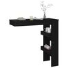 vidaXL Wall Bar Table Black 102x45x103.5 cm Engineered Wood