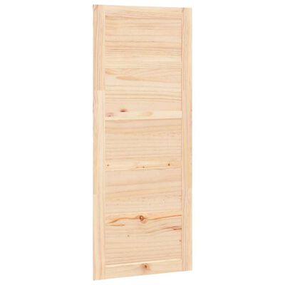vidaXL Barn Door 80x1.8x204.5 cm Solid Wood Pine, natural vidaXL Barn Door 80x1.8x204.5 cm Solid Wood Pine