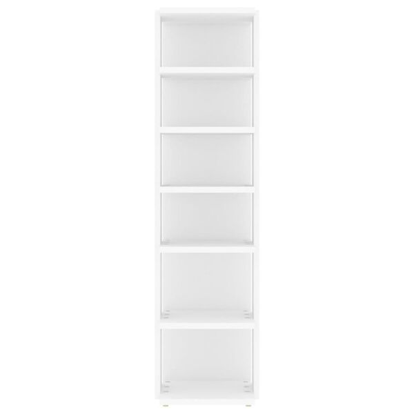 vidaXL Shoe Cabinet White 27.5x27x102 cm Engineered Wood