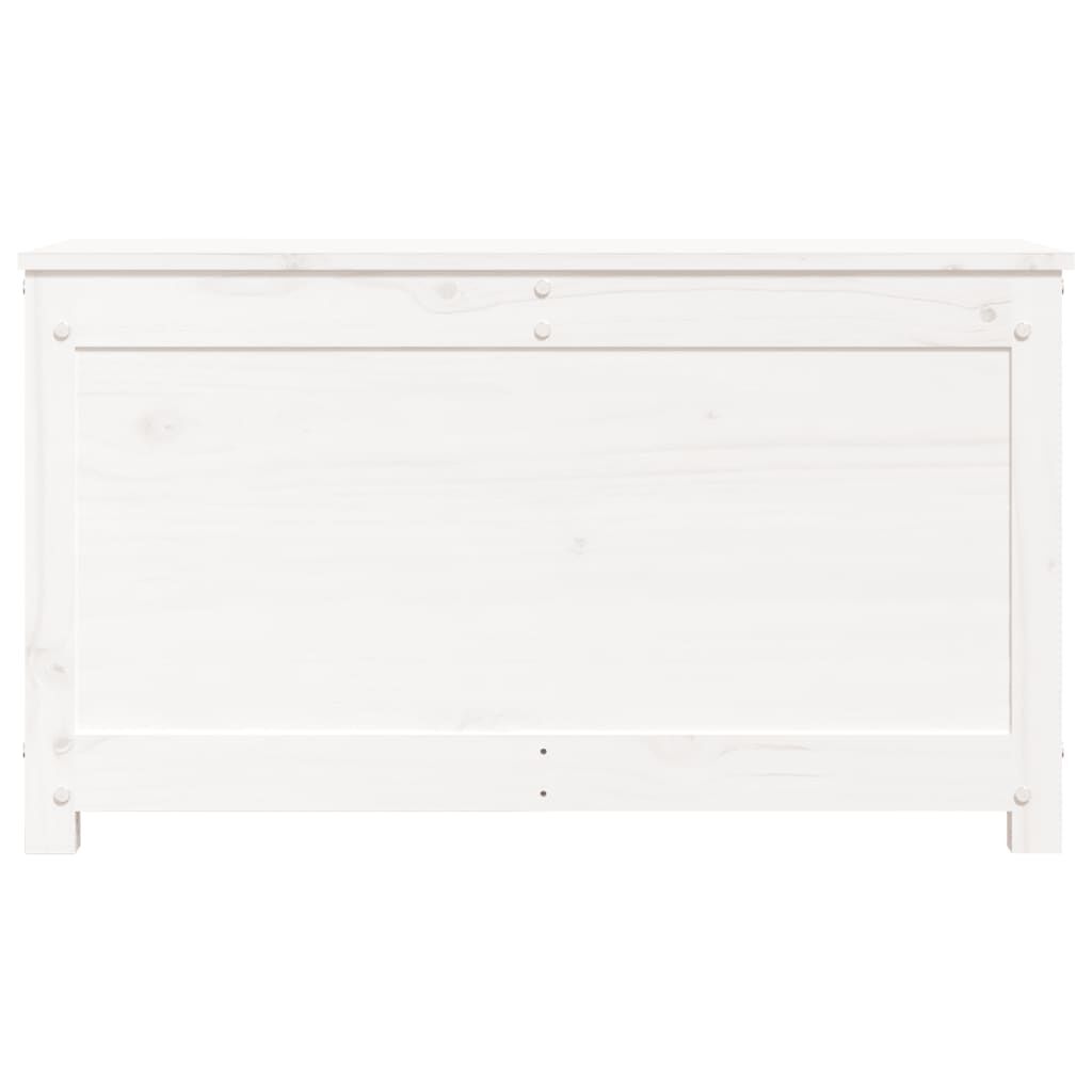 vidaXL Storage Box White 80x40x45.5 cm Solid Wood Pine