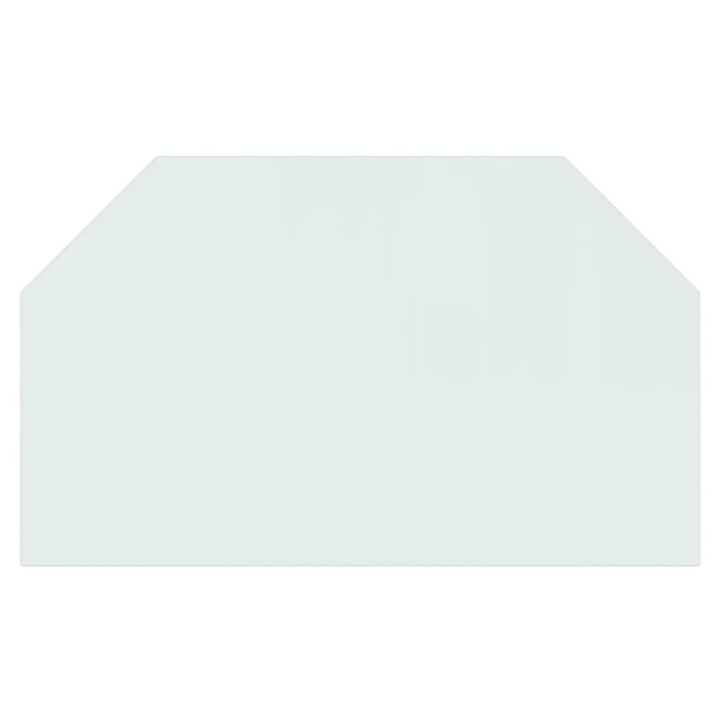 vidaXL Fireplace Glass Plate Hexagon 100x60 cm