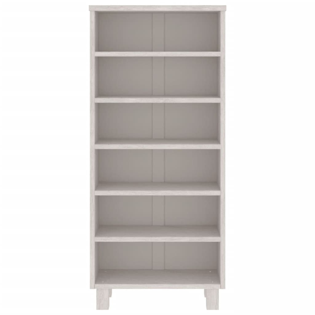 vidaXL CD Cabinet HAMAR White 45x18x100 cm Solid Wood Pine