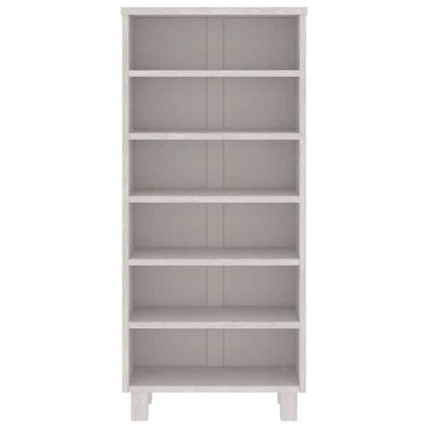 vidaXL CD Cabinet HAMAR White 45x18x100 cm Solid Wood Pine