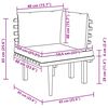 vidaXL Garden Corner Sofa with Cushions Solid Acacia Wood