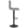 vidaXL Bar Stools 2 pcs Light Grey Fabric