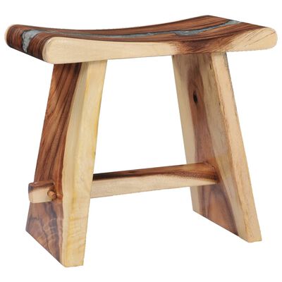 vidaXL Stool Solid Suar Wood and Polyresin,  vidaXL Stool Solid Suar Wood and Polyresin