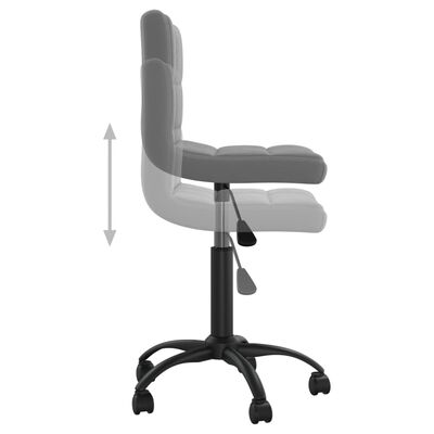 vidaXL Swivel Dining Chair Dark Grey Velvet, dark grey vidaXL Swivel Dining Chair Dark Grey Velvet