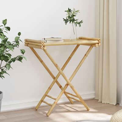 vidaXL Folding Tray Table 70.5x42.5x80 cm Bamboo,  vidaXL Folding Tray Table 70.5x42.5x80 cm Bamboo
