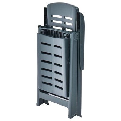 vidaXL Folding Sun Lounger Plastic Green, green vidaXL Folding Sun Lounger Plastic Green