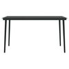 vidaXL 7 Piece Garden Dining Set with Cushions Black