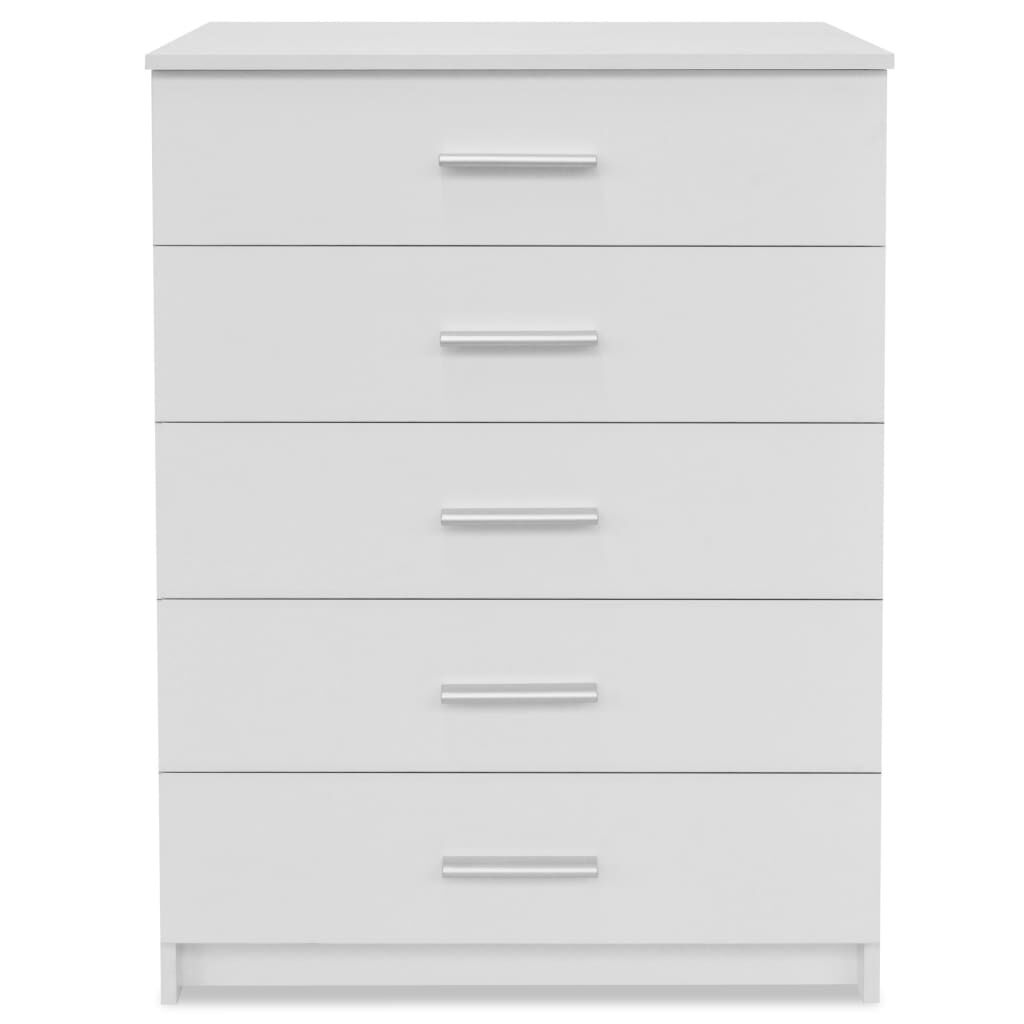 vidaXL Storage Cabinet Engineered Wood 71x35x106 cm White