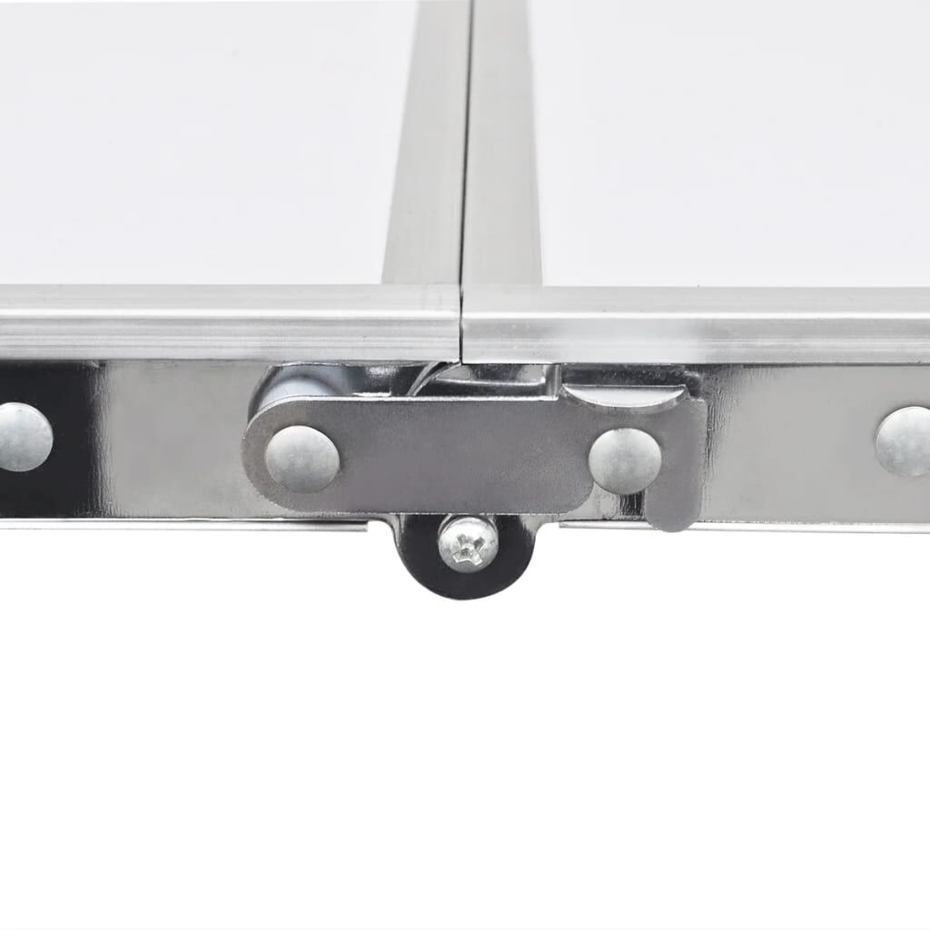 vidaXL Foldable Camping Table Height Adjustable Aluminium 120 x 60 cm