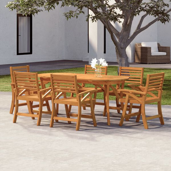vidaXL 5 Piece Garden Dining Set Solid Wood Acacia