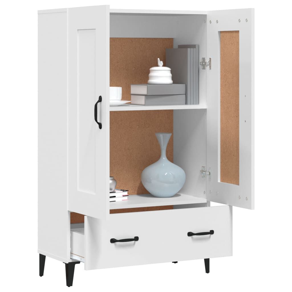 vidaXL Highboard White 70x31x115 cm Engineered Wood