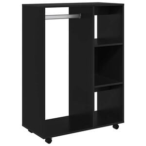 vidaXL Wardrobe Black 80x40x110 cm Engineered Wood